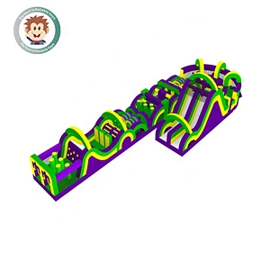 Perfect Inflatable Toys Outdoor Commercial Kids Inflatable 5K Obstacle Course Jumping Castle
