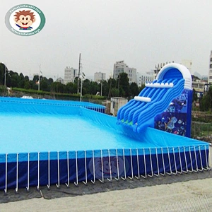 adult size inflatable pool outdoor portable swimming pool with steel stands for sale
