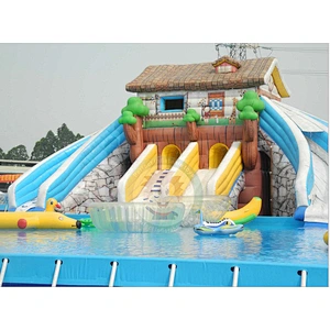 China Specializes In Manufacturing Giant Inflatable Pool Slide For Sale
