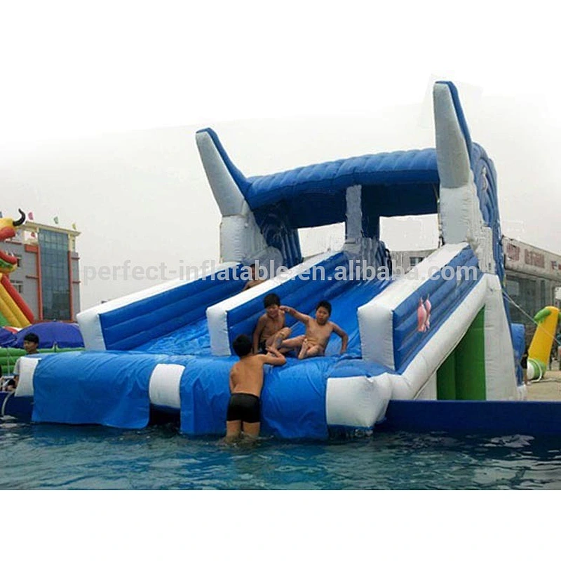 0.9mm PVC tarpaulin commercial airtex inflatable water slip n slide