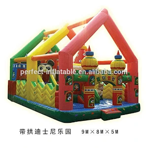 Good quality 0.55PVC inflatable castle for kids, inflatable outdoor playground