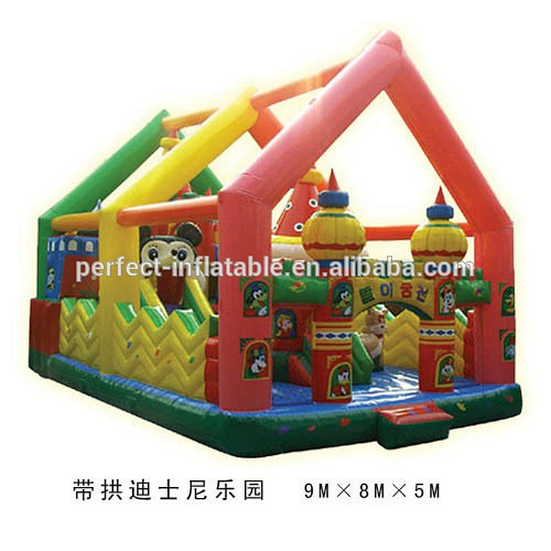 Good quality 0.55PVC inflatable castle for kids, inflatable outdoor playground