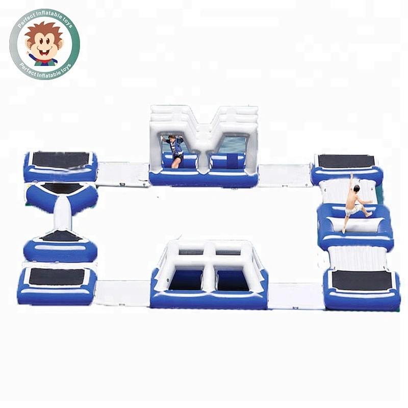 Perfect Toys Inflatable Jumping Trampoline Water Games Inflatable Floating Water Park