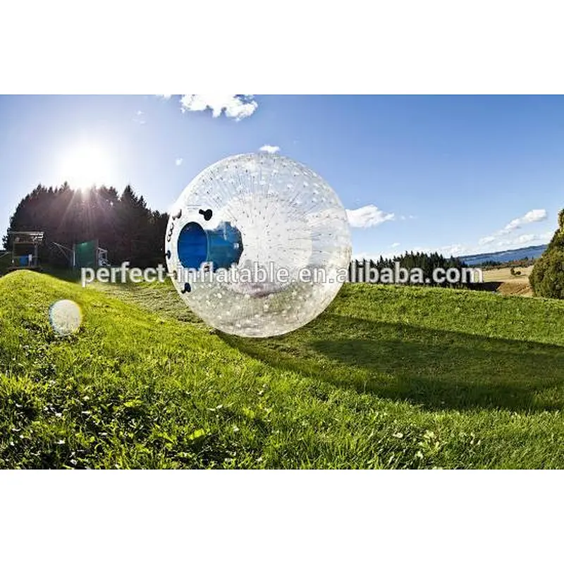 Funny crazy colorful inflatable led light zorb ball for the show and performance inflatable zorb ball