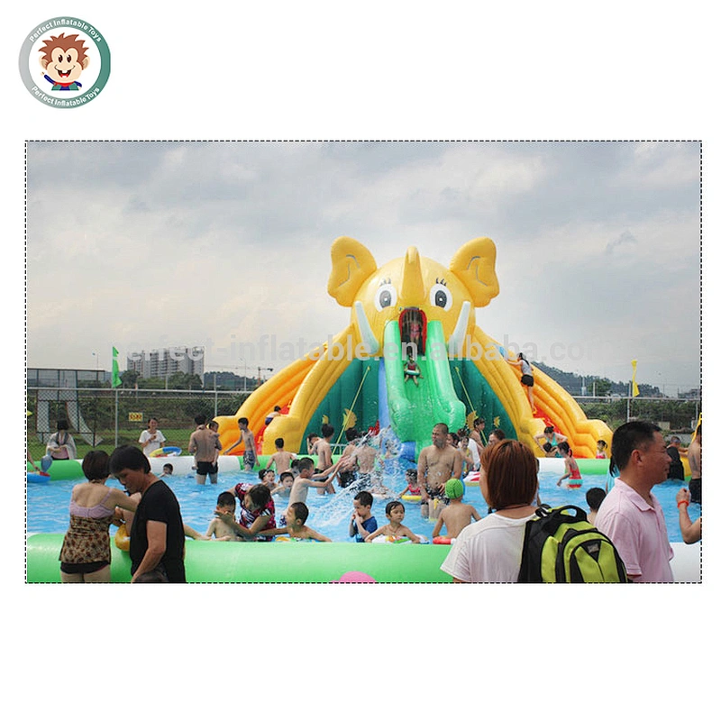 Hot sale elephant inflatable water slide for sale
