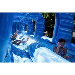 China factory price giant inflatable water slide with pool for adult commercial slide for rental