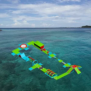 Perfect Toys Outdoor Swimming Pool Inflatable Water Games Park Inflatable Water Floating Playground