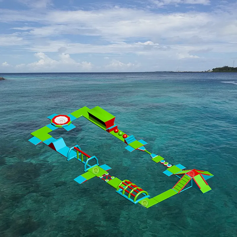 Perfect Toys Outdoor Swimming Pool Inflatable Water Games Park Inflatable Water Floating Playground