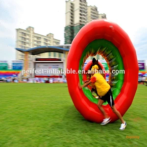 Funny crazy colorful inflatable led light zorb ball for the show and performance inflatable zorb ball