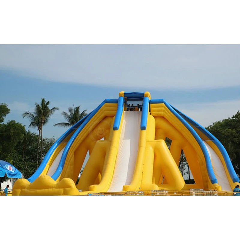 Hot sale adult amusement park inflatable giant slide for commercial