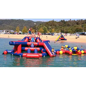 Large adult aqua park floating equipment inflatable water park price