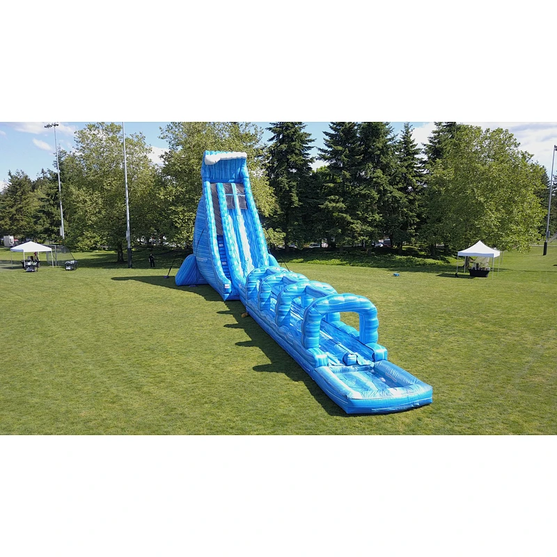 China factory price giant inflatable water slide with pool for adult commercial slide for rental