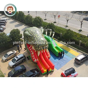 Hot PVC Dinosaur Theme Outdoor Playground Inflatable Slide
