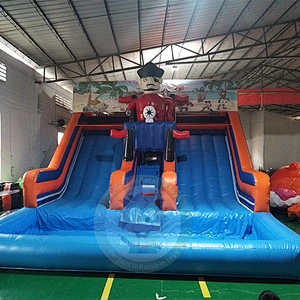 Summer Water Park Game Equipment Giant Inflatable Water Slide For Adult