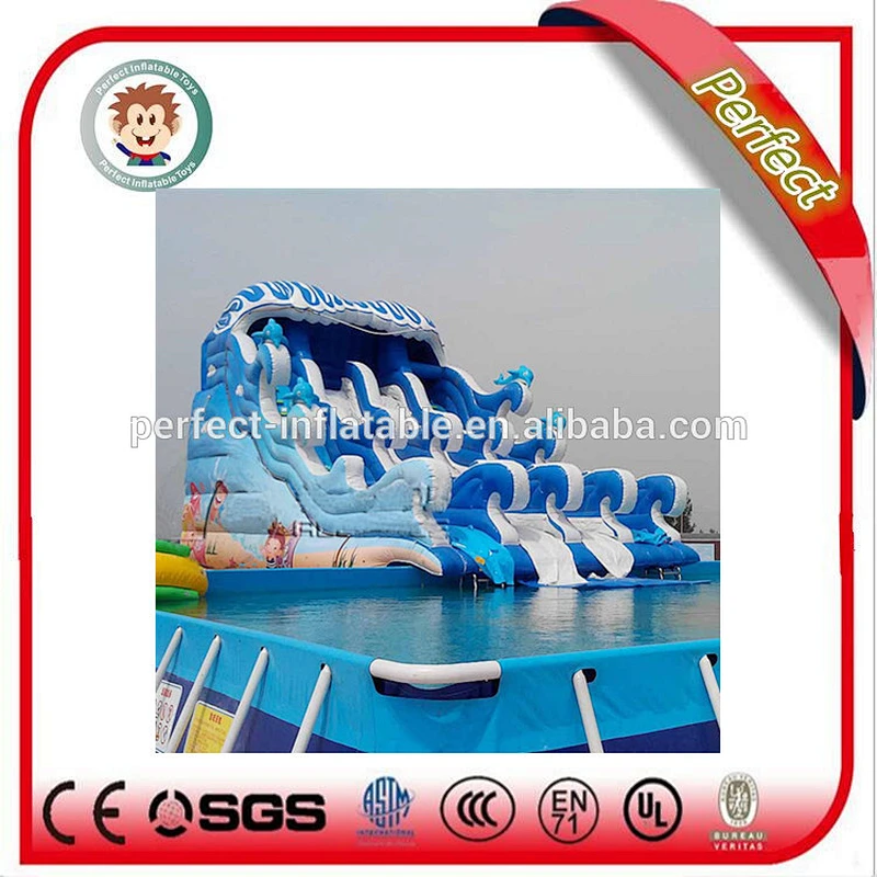 Latest inflatable toys  commercial water slide jumping castles inflatable water slide