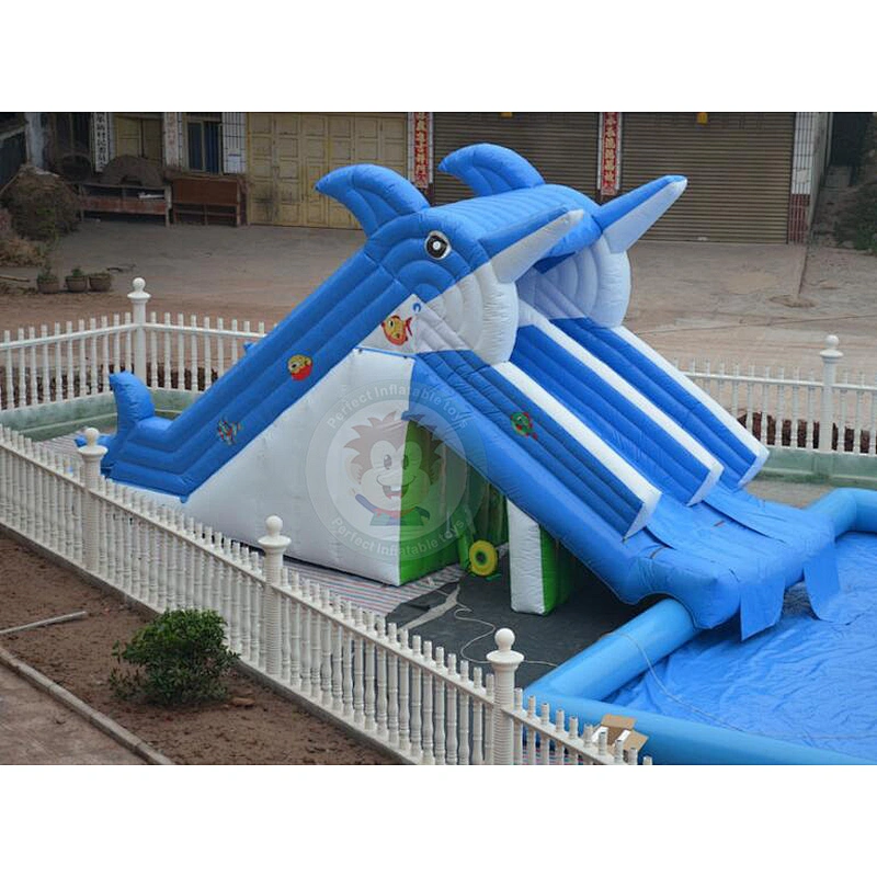 Cheap Summer Pool Toys Inflatable Water Slide For Swimming Pool Kids And Adult Fun