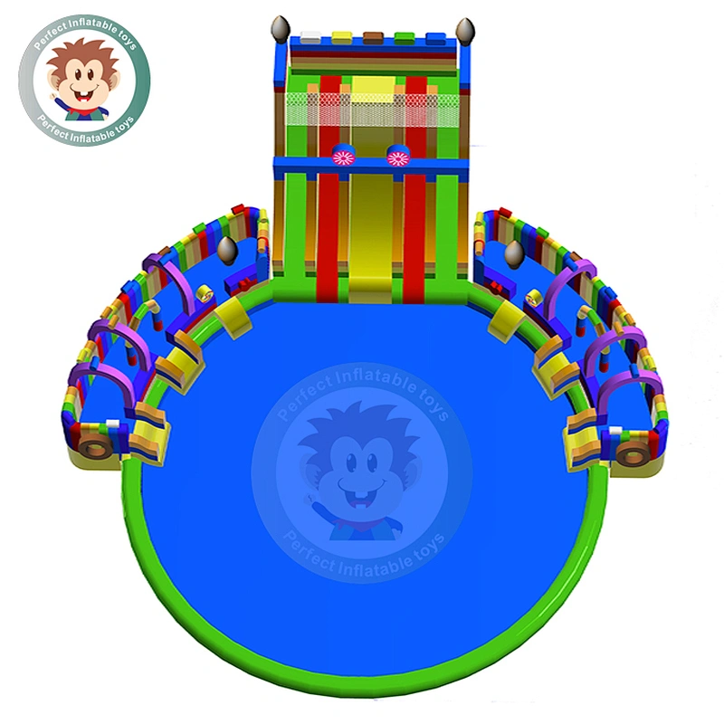 Factory Wholesale Production Inflatable Slide  Swimming Pool For Children