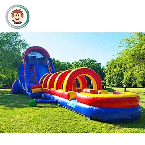 Perfect Inflatable Toys 15 Meter Commercial Customized Outdoor Inflatable Adult Water Slide For Sale