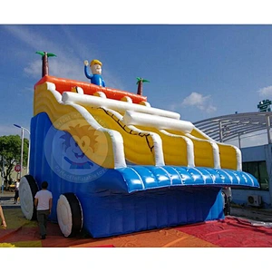Custom Outdoor Inflatable Toy Inflatable Water Slide For Swimming Pool