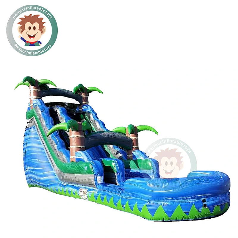 Summer Water Park Game Equipment Giant Inflatable Water Slide For Adult