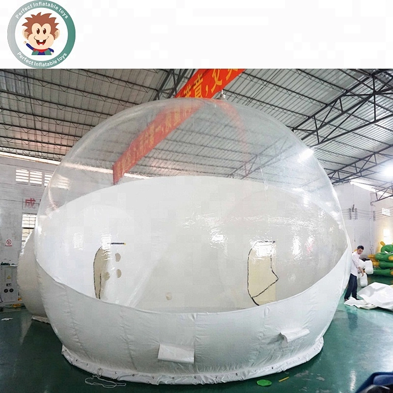 Lodge Balloon Outdoor Air Log Cabin House Camping Transparent Igloo Dome Clear Bubble Inflatable Tent