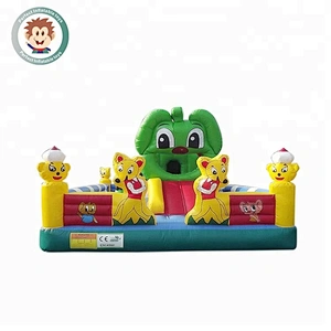 sheep and wolf inflatable entertainment toys children's inflatable park for commercial