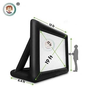 Custom Outdoor Factory Price Portable Commercial Projection Movie Screen Inflatable Screen