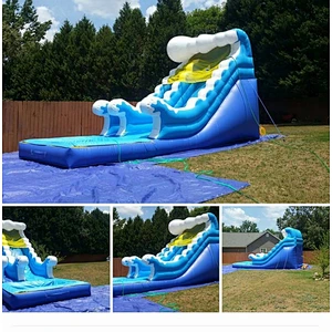 Kids inflatable water slide with pool for rental