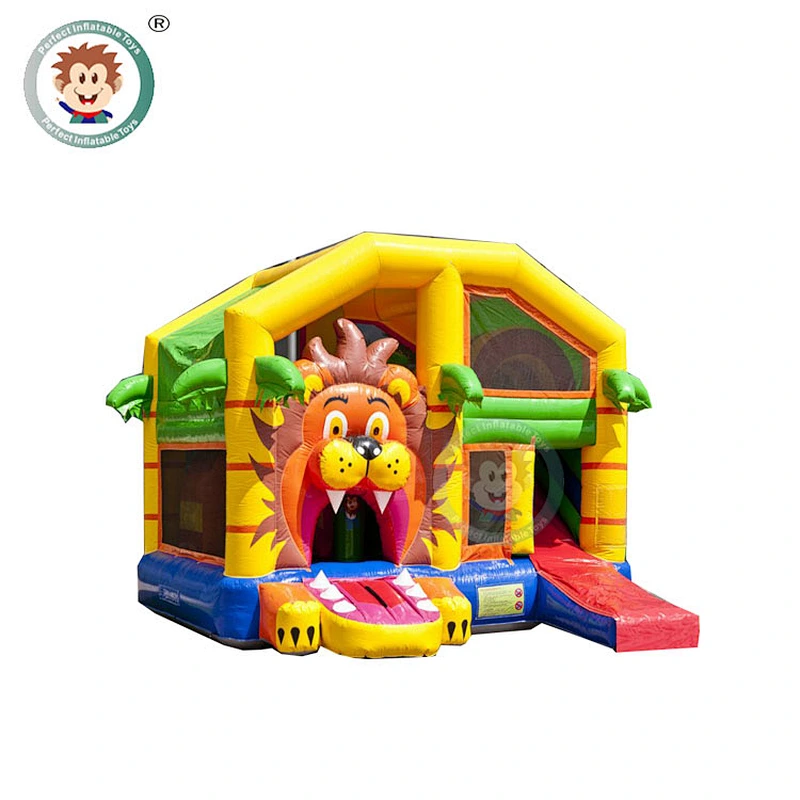 Perfect Inflatable Toys 6*5*3.5M Commercial Inflatable Bounce House With Roof