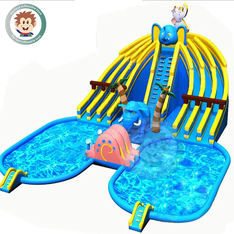 2019 Outdoor Commercial  Water Slide Inflatable Pool For Kids Game