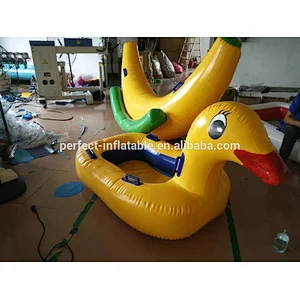 Good quality PVC floating inflatable boat swimming pool inflatable sports games for adults