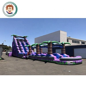 Perfect Inflatable Toys Hot Sale 0.55mm PVC Outdoor Inflatable Water Pool Slide For Adults