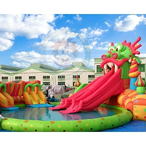 Manufacturer Perfect PVC Tarpaulin Water Slide Inflatable Swimming Pool