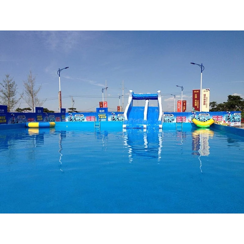 rectangular pool metal frame inflatable pool 0.9mm pvc swimming pool