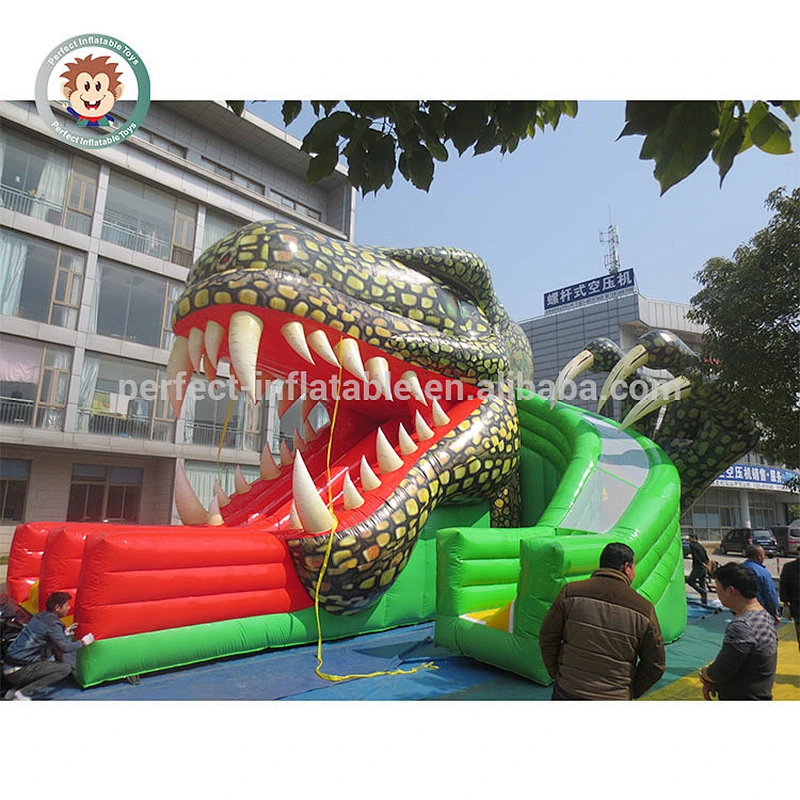 Hot PVC Dinosaur Theme Outdoor Playground Inflatable Slide