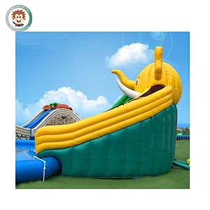 Customized Commercial PVC Material Inflatable Swimming Pool With Slide