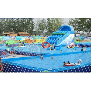 Manufacturers Price  Summer New Inflatable Water Slide Pool For Sale