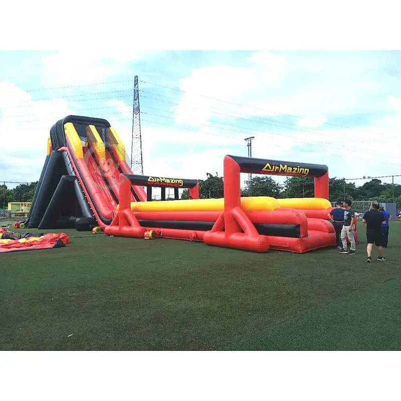 Sale cheap commercial giant large jumping bouncer park dry inflatable water slide for adult