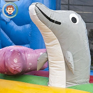 Factory Price 0.55mm PVC Inflatable Bounce Slide Inflatable Water Slide With Pool