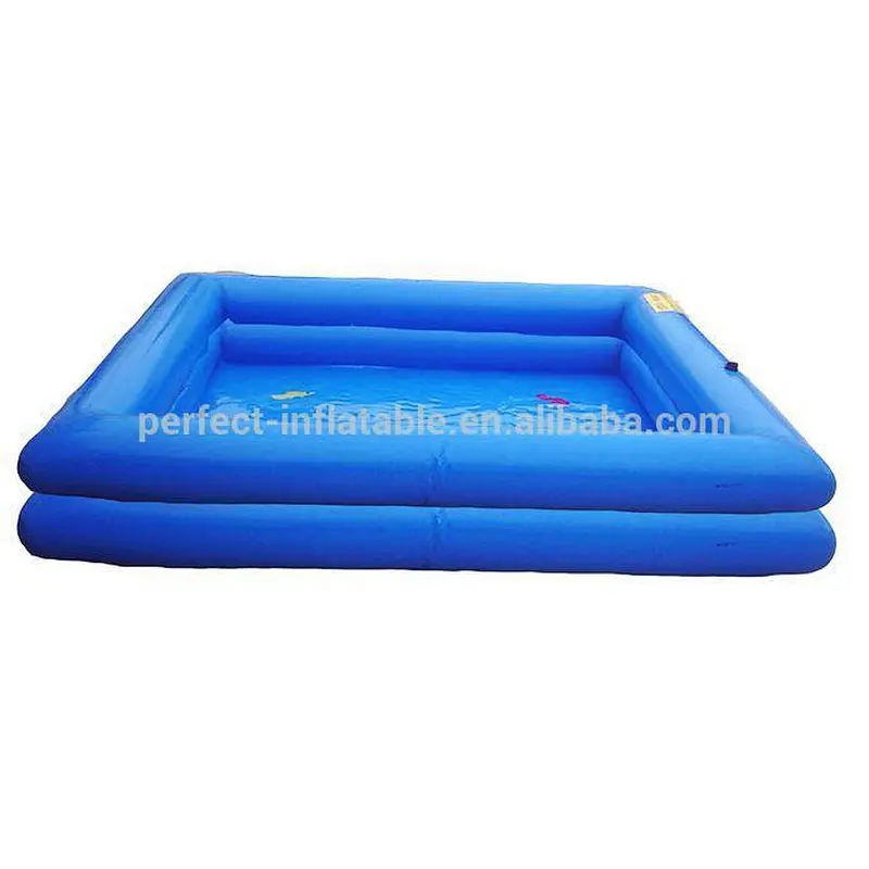 Plastic Beautiful blue inflatable tent cover swimming pool