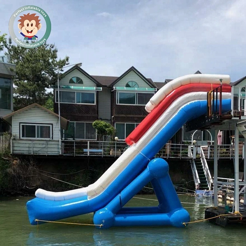 Super fun Attachable inflatable jumping slide for a huge cruise for party Yacht inflatable water slide