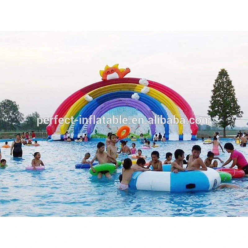 Professional supplies lake inflatable water slide for adult inflatable water slide with pool