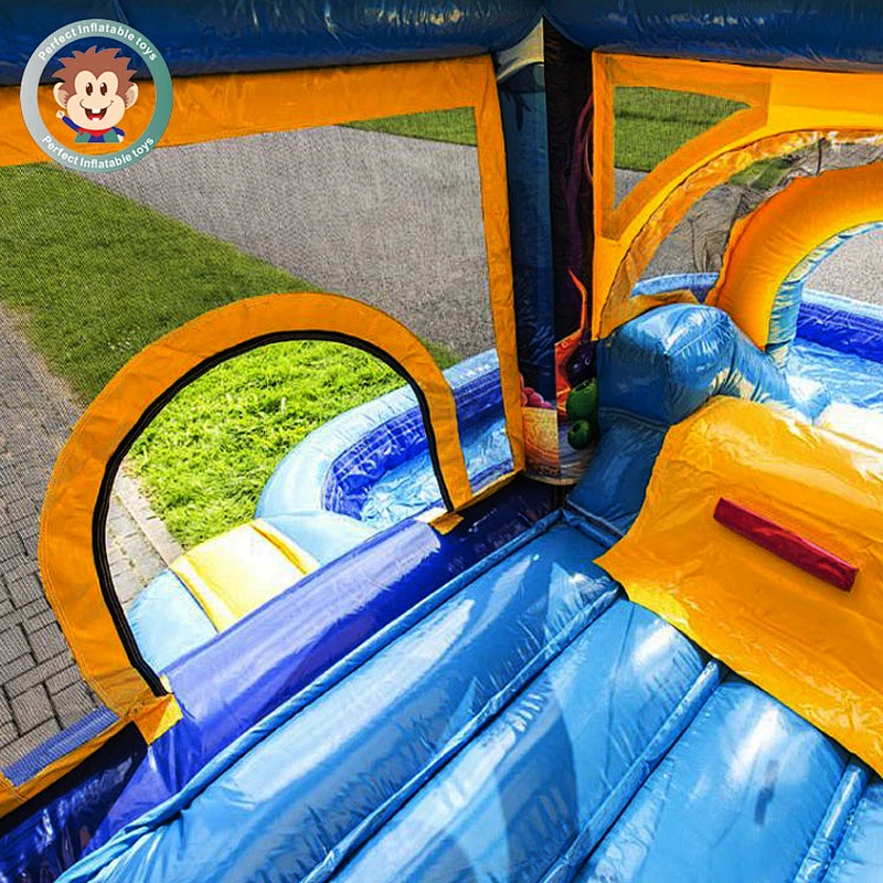 Outdoor Kids Size inflatable pool for kids inflatable water slide with pool on sale inflatable water park