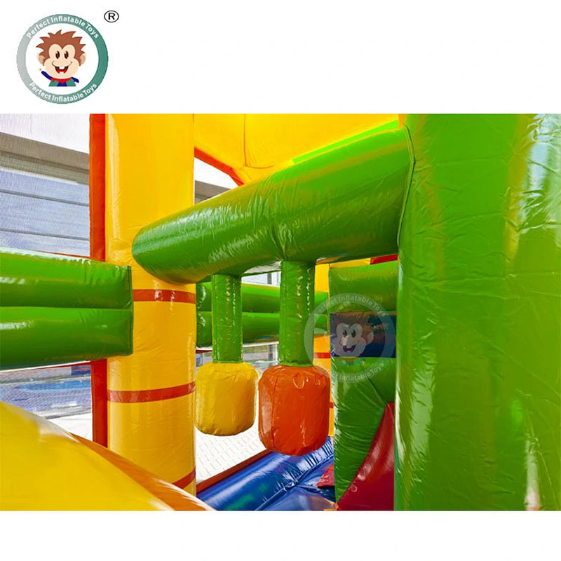Perfect Inflatable Toys 6*5*3.5M Commercial Inflatable Bounce House With Roof