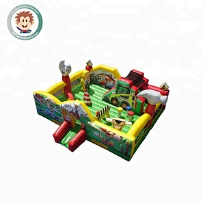 Factory outlets large inflatable chain checkpoints games inflatable entertainment city cheap sale