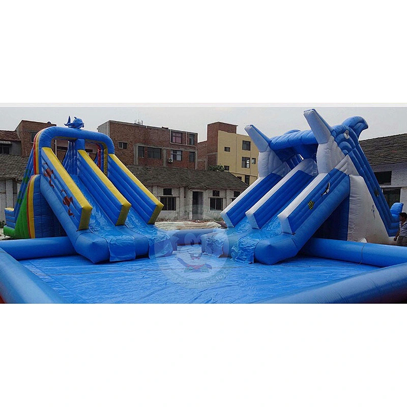 Wholesale Factory Price 11*7*7M Inflatable Pool with Slide For  Kids And Adults