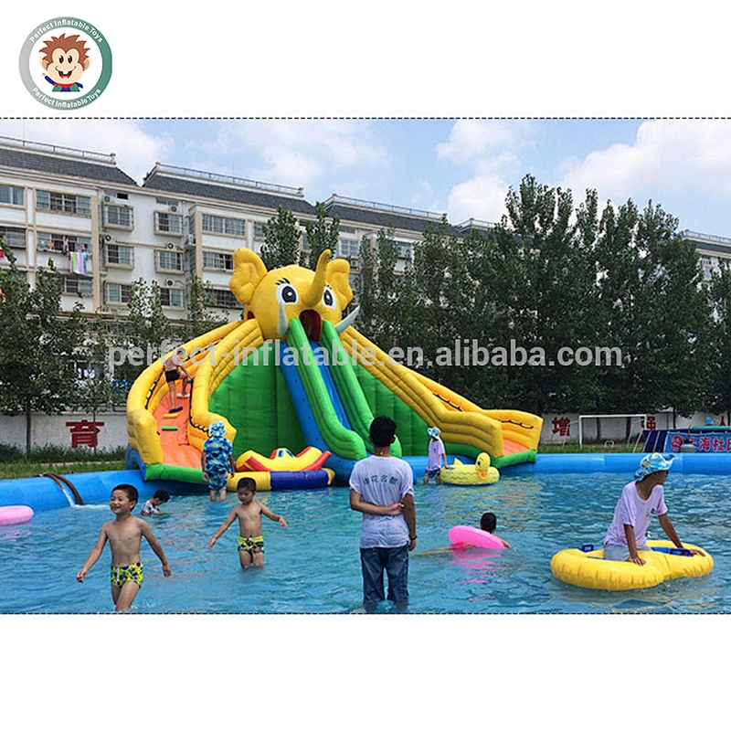 Hot sale elephant inflatable water slide for sale