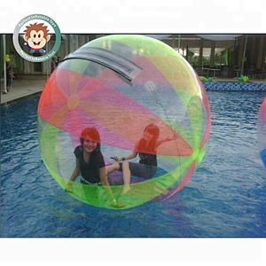 Funny adult pvc inflatable ball person inside inflatable water ball