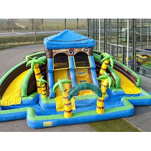 China Professionally Designs And Produces Inflatable Water Slide With Swimming Pool
