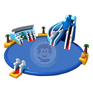 Proper Price Kindergarten water  slide inflatable  pool for sale